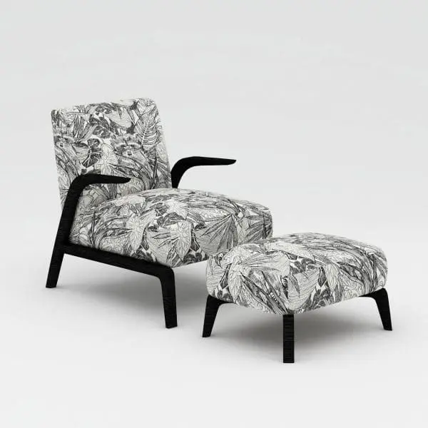 Ottoman VENUS – GREYSCALE FOREST