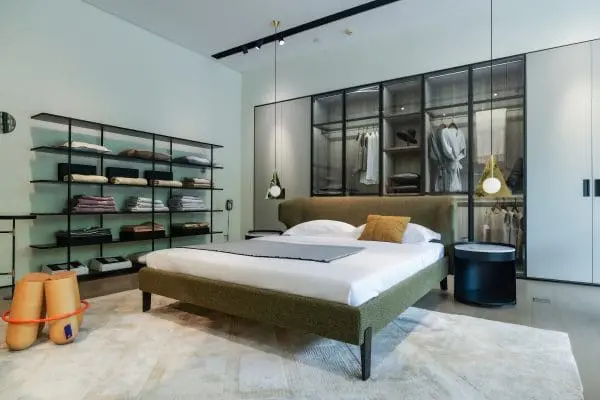 Bed,EMBRACE-02(180*200),MOSS BRONZE