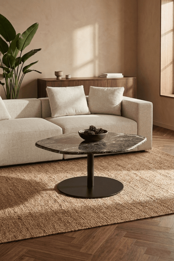Side Table,HANNA-01,Mystique Brown Marble