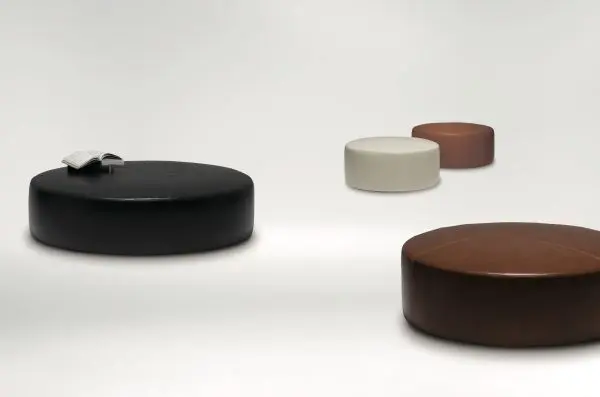 Ottoman,PUCK-04,LIGHT BROWN
