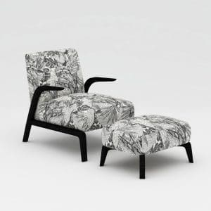 Venus Ottoman, Camerich – GREYSCALE FOREST