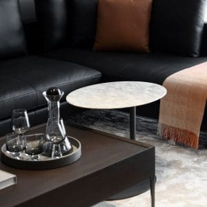 Pebble Side Table, Camerich – CARRARA MARBLE