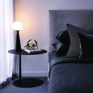 Table d'appoint Pebble, Camerich – NOYER NOIR