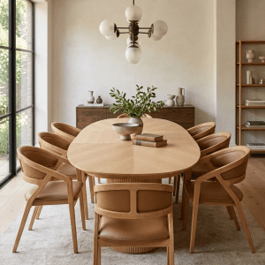 Caribou Chair, GR Collection – NATURAL OAK+BROWN