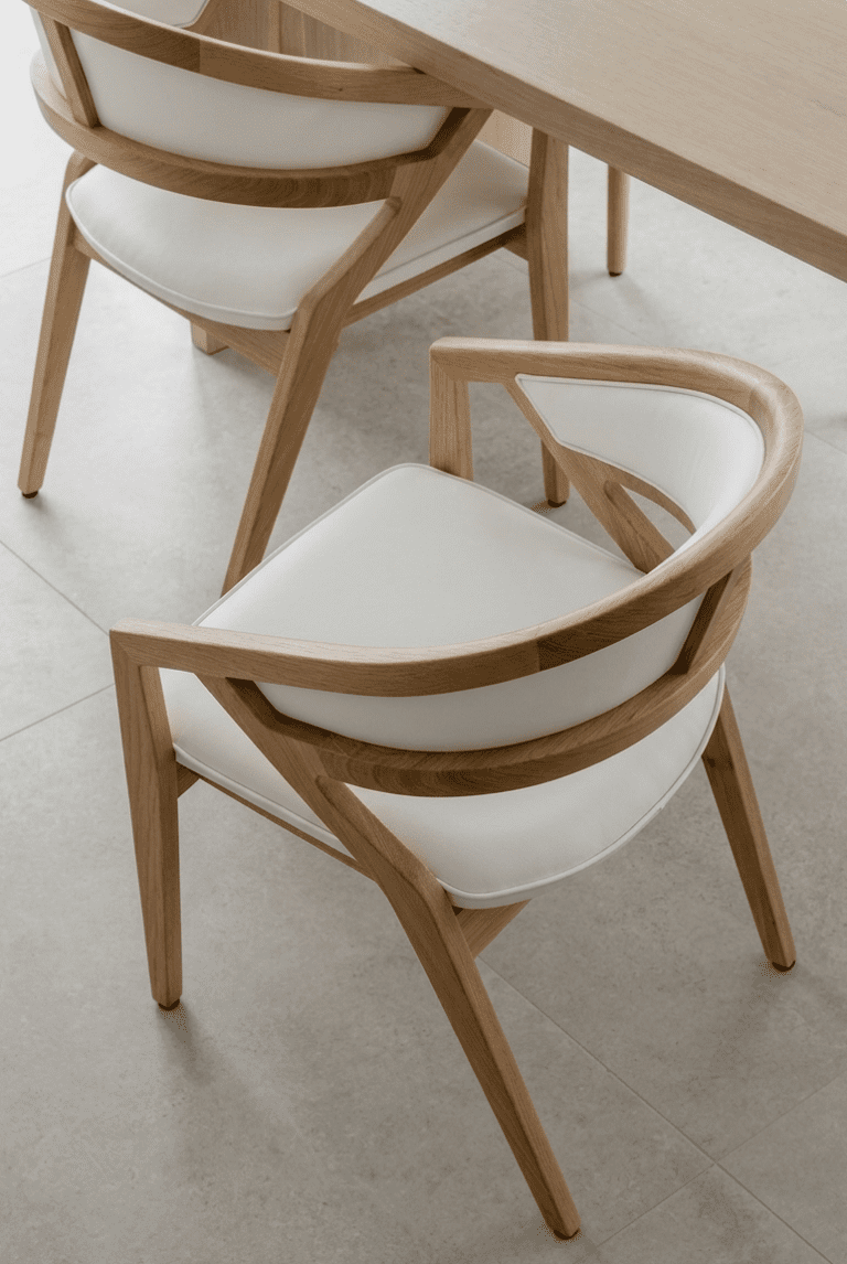 Caribou Chair, GR Collection – NATURAL OAK+WHITE