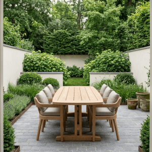 Tadoussac Dining Armchair, GR Collection – TEAK+BROWN GREY
