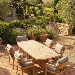 Tadoussac Dining Armchair, GR Collection – TEAK+BROWN GREY