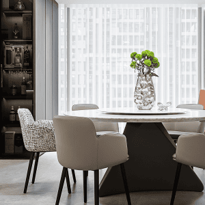 Spin Dining Table, Lazy Susan – CARRARA MARBLE