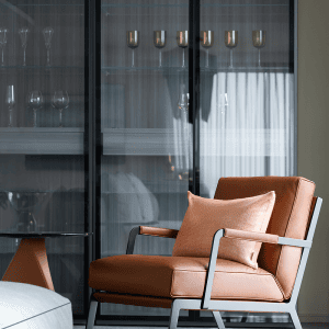 Austen Lounge Chair, Camerich – TANGERINE