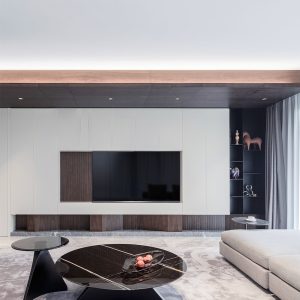 Spin-07 Coffee Table, Camerich – BLACK METAL+LAUREN BLACK GOLD