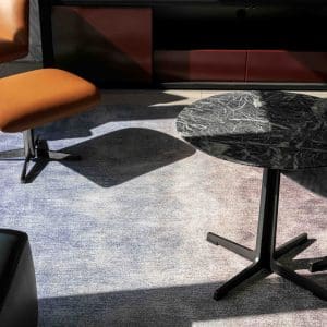 Qing Swivel Ottoman, Camerich – TANGERINE