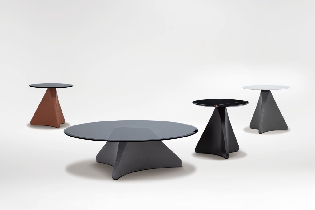 Spin Side Table 06 – BLACK METAL+LAUREN BLACK GOLD