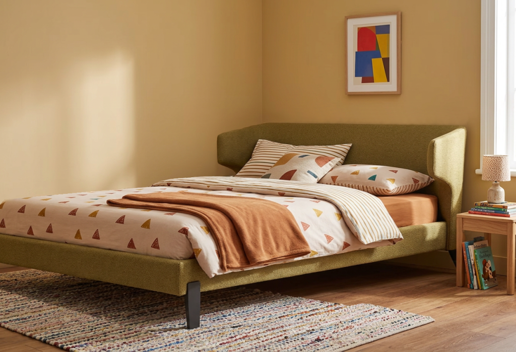 Embrace Bed - Back To School - Yellow Fabric