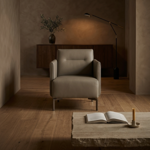 Ease Lounge Chair – BATTLESHIP