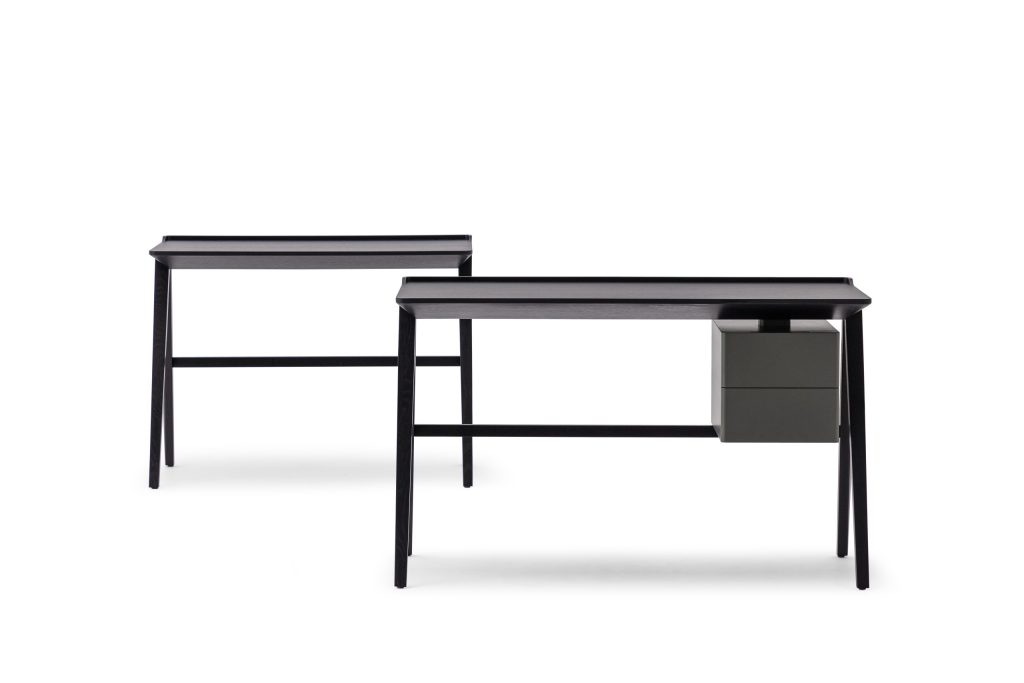 Bureau Forma with drawers – GREY OAK+PINE GREEN