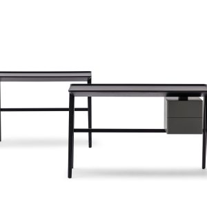 Forma bureau with drawers – GREY OAK+PINE GREEN