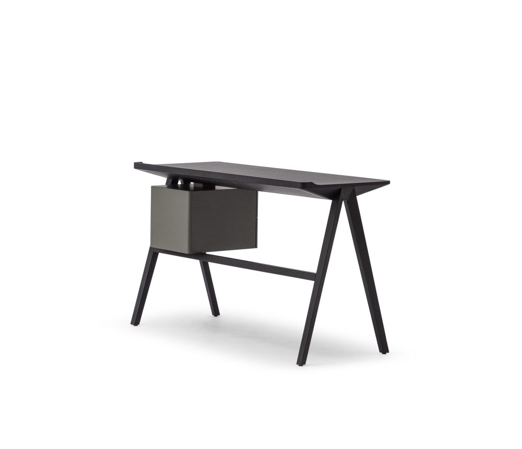 Bureau Forma with drawers – GREY OAK+PINE GREEN