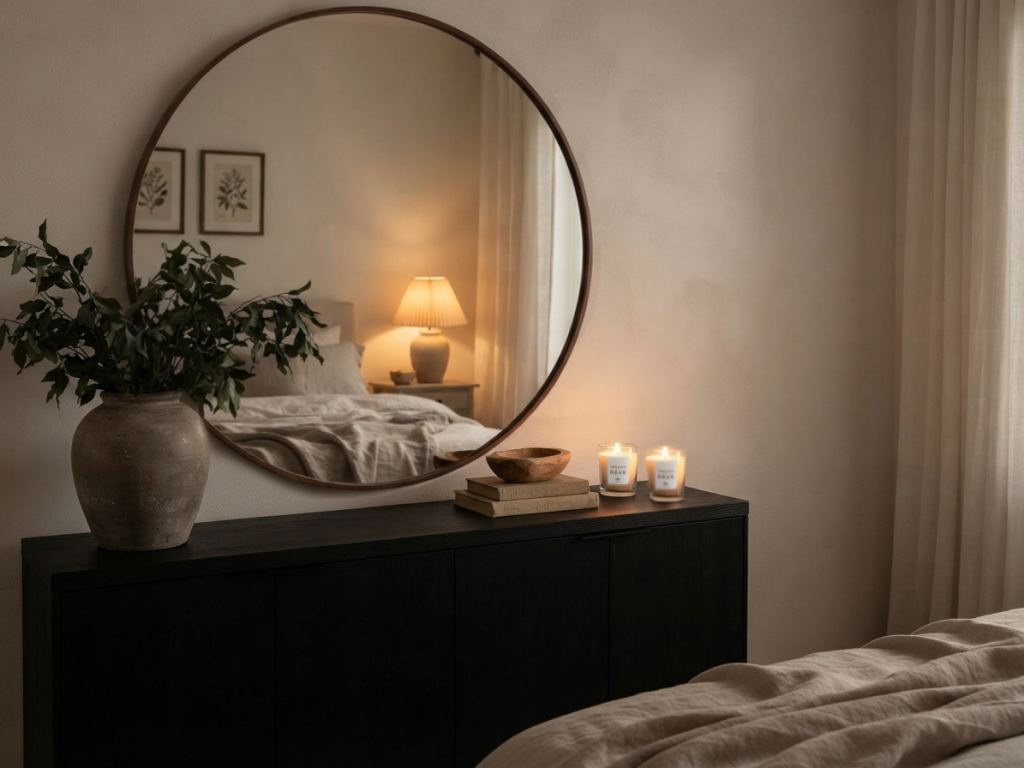 Miroir Windsor (Clear Glass), Walnut, 150 cm – TRANSPARENT MIRROR/Noyer